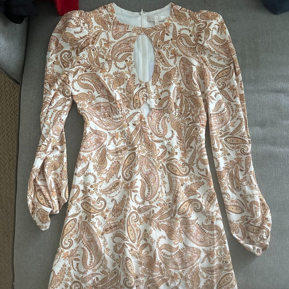WAYF Gold and Yellow Event Dress Size XS